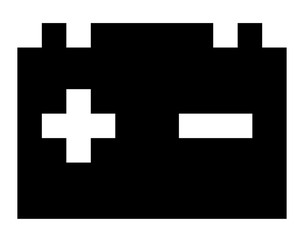Vector icon of automotive battery