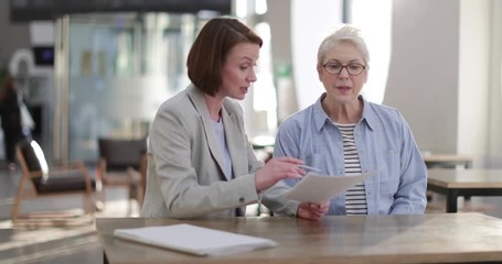 Financial advisor meeting with client