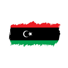 Libya flag, vector illustration