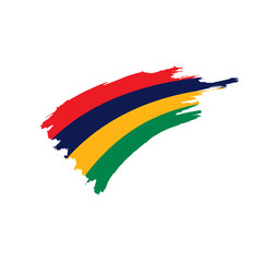 Mauritius flag, vector illustration