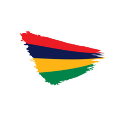 Mauritius flag, vector illustration