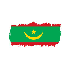 Mauritania flag, vector illustration