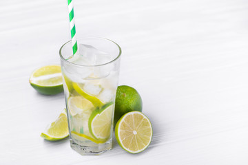 fresh summer alcohol caipirinha