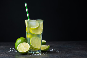 fresh summer alcohol caipirinha