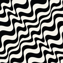 abstract wavy stripes seamless pattern