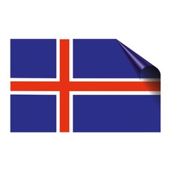 Obraz premium national, flag, country and iceland flag icon