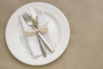 Spring table setting