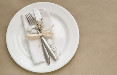 Easter table setting