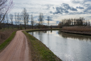 Sight along the Dender, Belgium