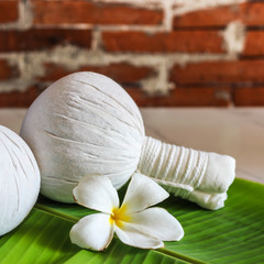 Thai Herbal Compress Ball, Thai Spa massage, Healthy Concept,