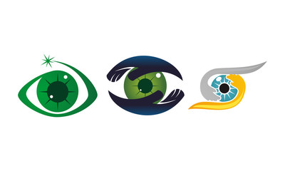 Obraz premium Eye Care Template Set