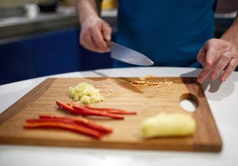 Man cooking thai recipe
