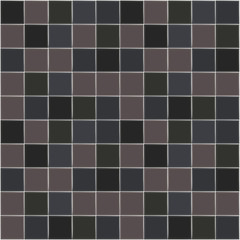 Background seamless pattern of square tiles in different shades of dark colors.

