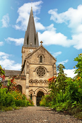 Fototapeta na wymiar Ligny en Barrois, Eglise notre dame des Vertus. Meuse. Lorraine. Grand Est