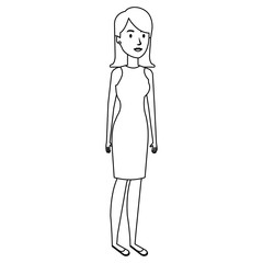 successful businesswoman avatar character vector illustration design