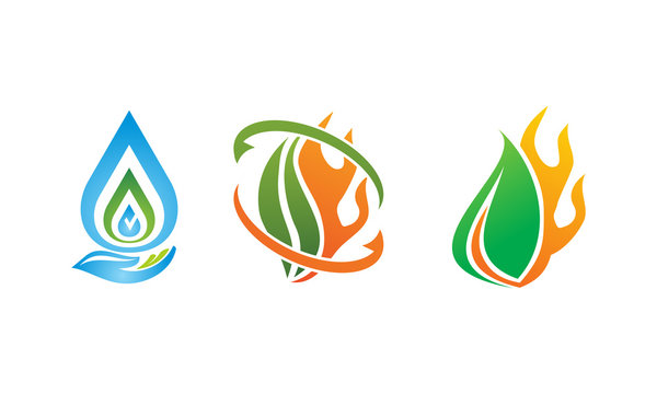Eco Energy Vector Template Set