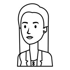 successful businesswoman avatar character vector illustration design