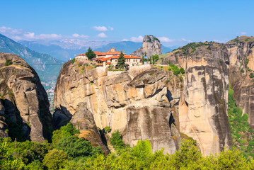 Holy Trinity Monastery (Agia Trias) at the complex of Meteora monasteries in Greece