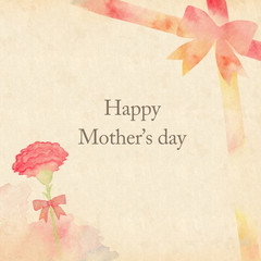 母の日・水彩イラスト
