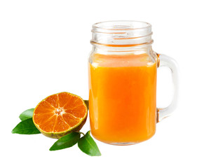 Fototapeta na wymiar Glass of orange juice
