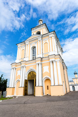 Fototapeta na wymiar Khutyn Monastery of Saviour's Transfiguration and of St. Varlaam near Veliky Novgorod, Russia. Russian orthodox church