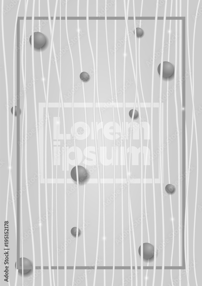 Poster color background with vertical line stripe pattern and luxury circle. vector abstract background