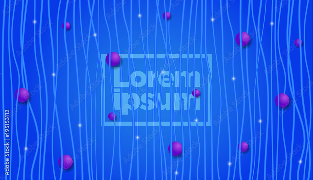 Poster color background with vertical line stripe pattern and luxury circle. vector abstract background