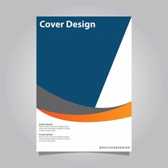 Cover design annual report, vector flyer template design for business brochure

