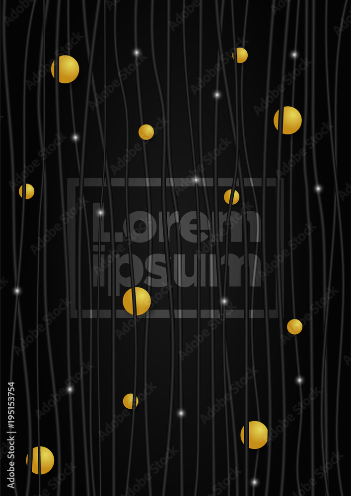 Poster color background with vertical line stripe pattern and luxury circle. vector abstract background