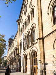 Main facade of the Barcelona University Building