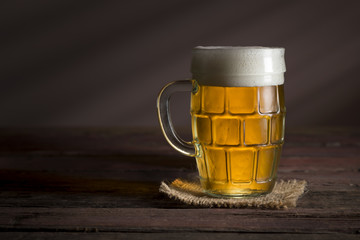 Light beer in a jug