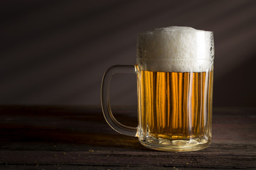 Pale beer in a jug