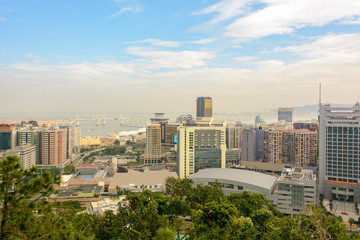 Fototapeta premium View of the bay and the city of Macau. China