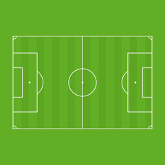 Soccer field standard lines. football field vector illustration