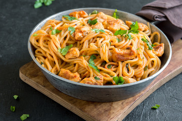 Chicken spaghetti pasta