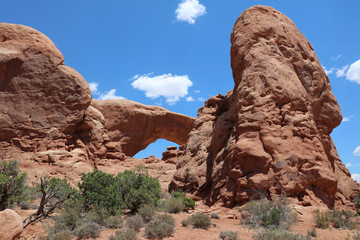 Fototapeta na wymiar Turret Arch in Arches National Park. Utah. USA
