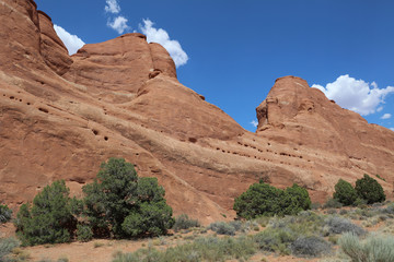 Fototapeta premium Broken Arch Trail in Arches National Park. Utah. USA