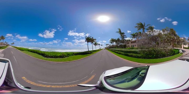 vr360 motion driving footage West Palm Beach FL S Ocean Boulevard