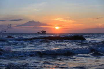 Boat in the sea