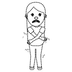 woman itch sensation for a joke