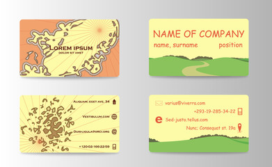 Business Card Background Design Template. Stock Vector Illustration