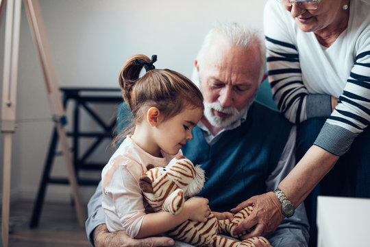 Comfort And Care From Her Grandparents