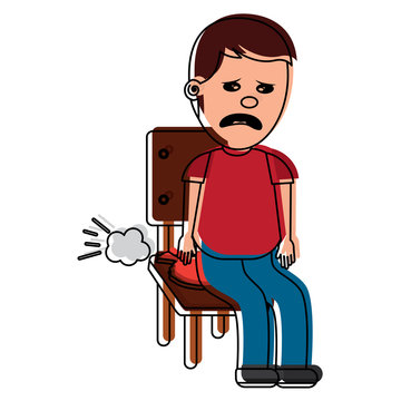 recommend clip art: sad man sitting in chair with