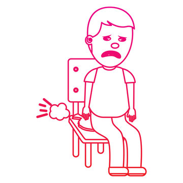 recommend clip art: sad man sitting in chair with whoopee cushion fools day