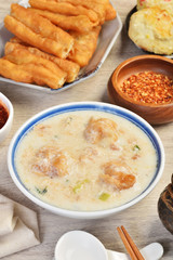 Traditional Taiwanese breakfast -  salted soya bean milk