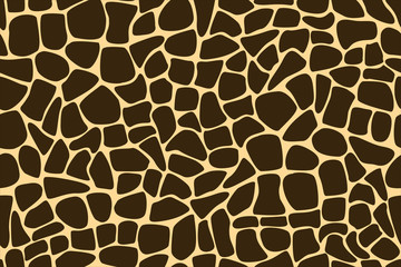 giraffe texture pattern, abstract geometrical seamless pattern, animalistic print, yellow and brown colors background, safari animal texture