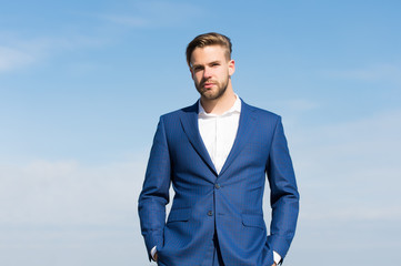 Man in business suit, fashion