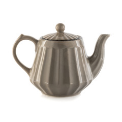 ceramic teapot on white background