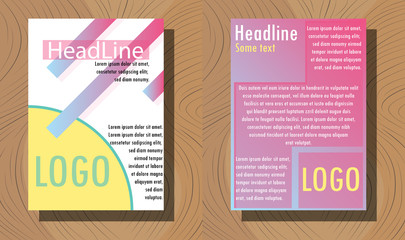 Business presentation slides templates from infographic elements. Can be used for presentation, flyer and leaflet, brochure, corporate report, marketing, advertising, annual report, banner, booklet.