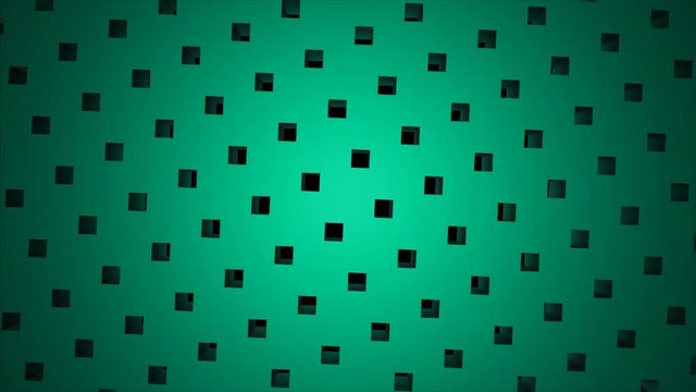 Beautiful cube box dot particle design, Abstract fractal point geometry. Intersecting creativity, whirl pins tripe structure. Turquoise background